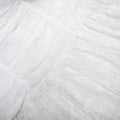 White Tulle Lace Gathered Midi Dress