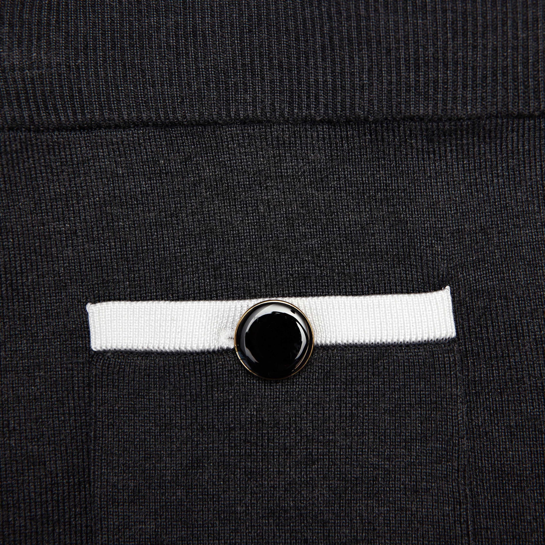 A close up of the fabric for the Grey Knit Shorts