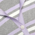 Grey Stripe Rib Knit Top
