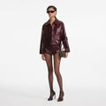 Burgundy Leather Jacket