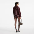 Burgundy Leather Jacket
