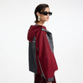 Dark Grey Nylon Windbreaker