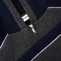 Grey Ribbed Knit Hoodie