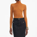 Burnt Orange Viscose Knit Top