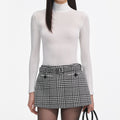 White Viscose Knit Top