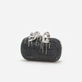 Navy Chainmail Clutch Bag