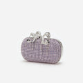 Lilac Chainmail Clutch Bag