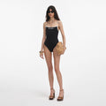 Black Logo Swimsuit
