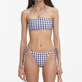 Navy Gingham Bikini Bottoms