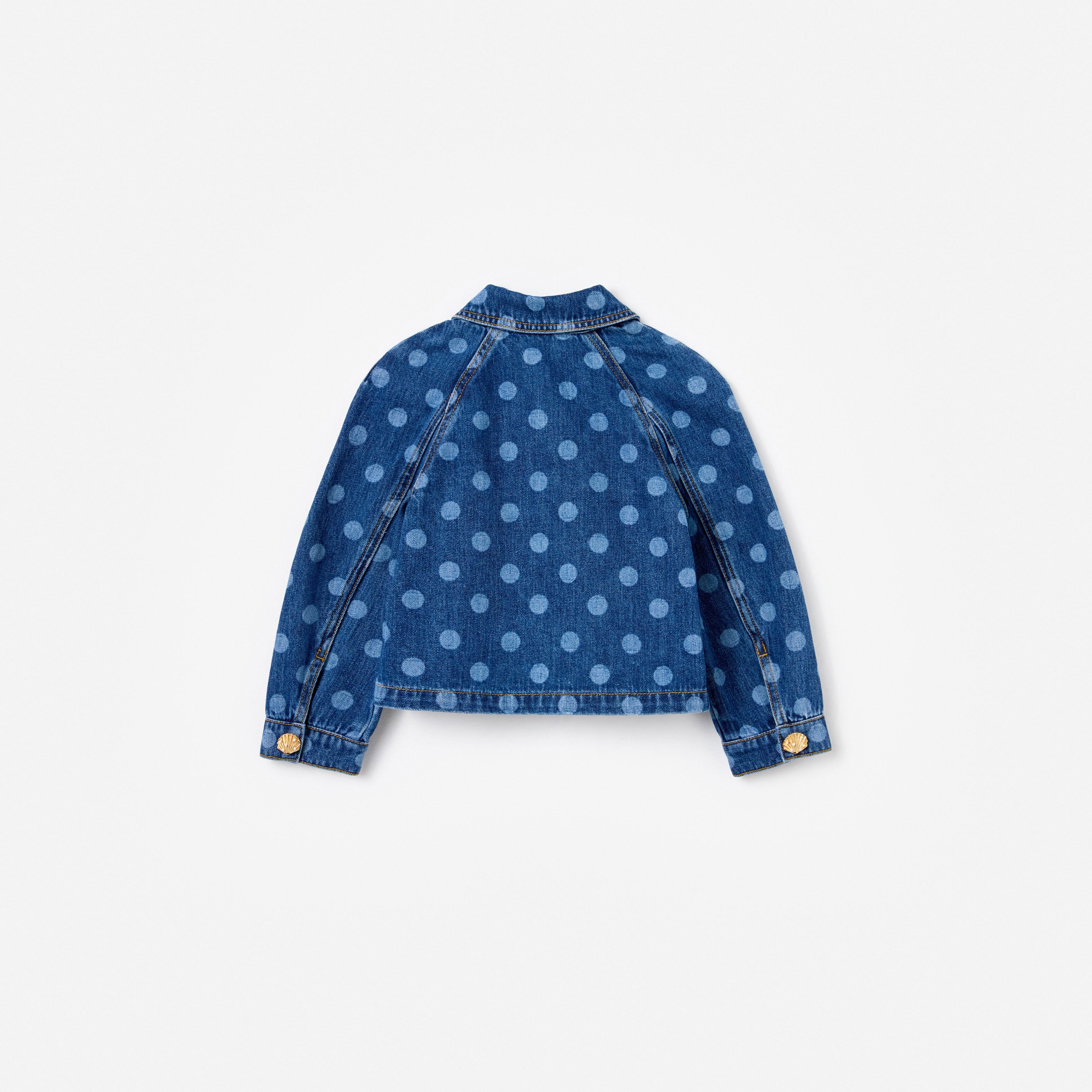 Polka Dot Denim Jacket