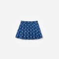 Polka Dot Denim Skirt