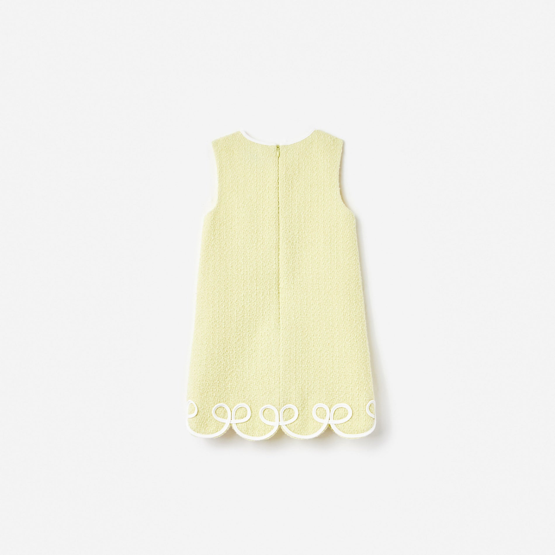Yellow Boucle Dress