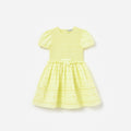 Yellow Cotton Broderie Dress