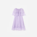 Lilac Chiffon Cape Dress