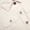 Cream Denim Sleeveless Top