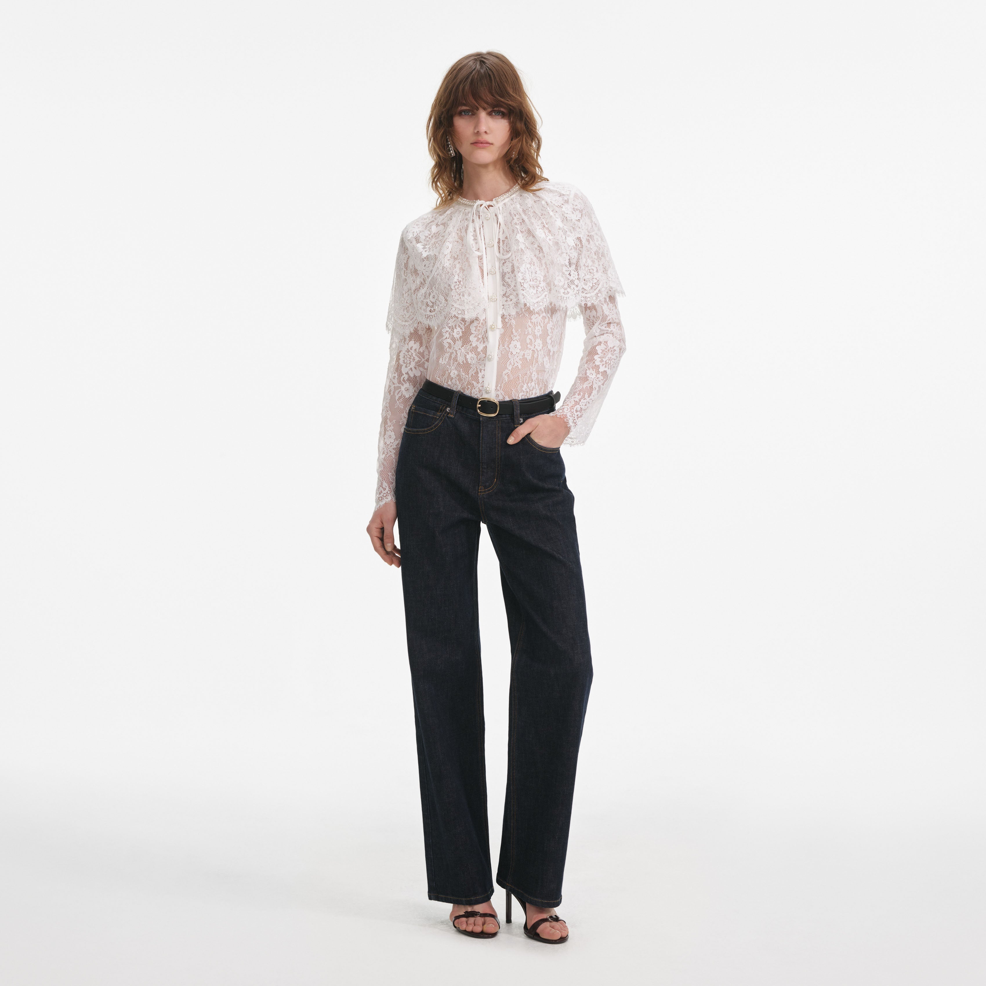 Indigo Straight Leg Jeans