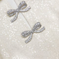 Cream Sequin Boucle Bow Mini Dress