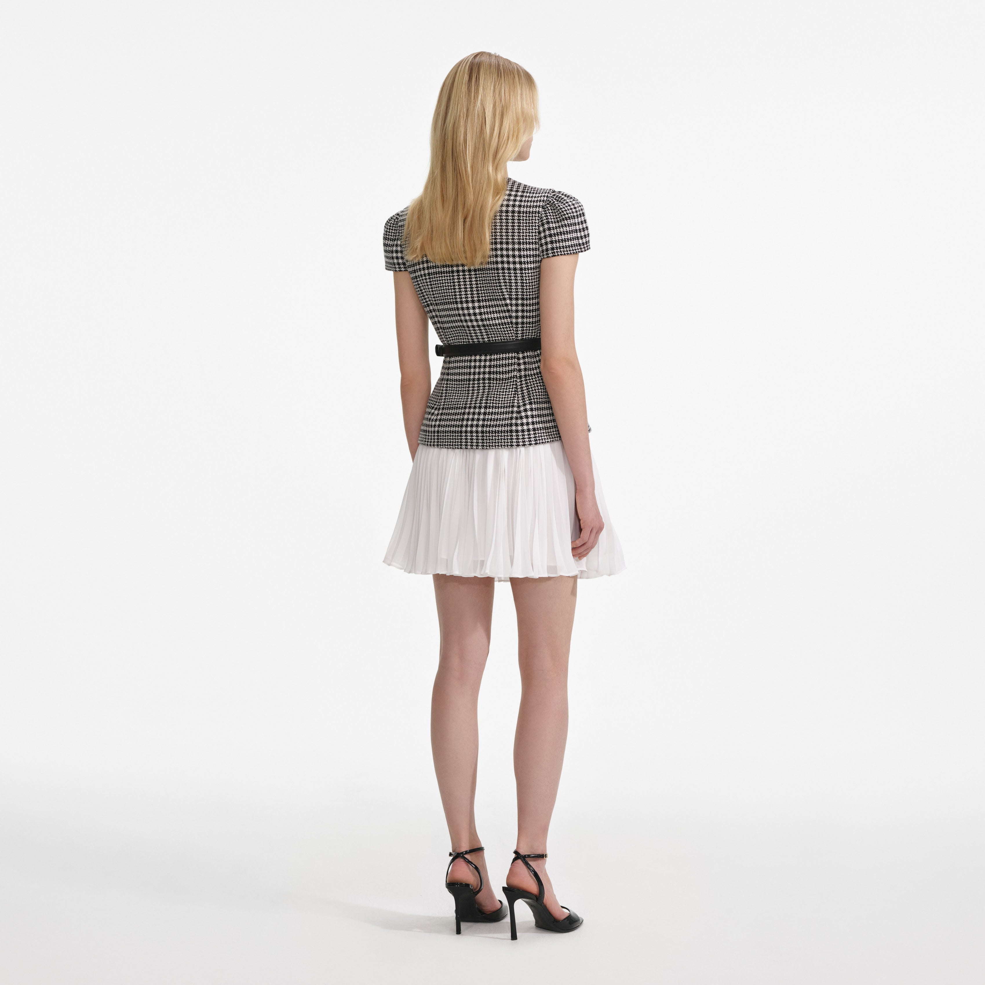 Houndstooth Mini Dress
