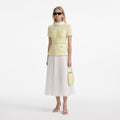 Yellow Boucle Midi Dress