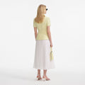 Yellow Boucle Midi Dress