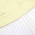 Yellow Boucle Midi Dress