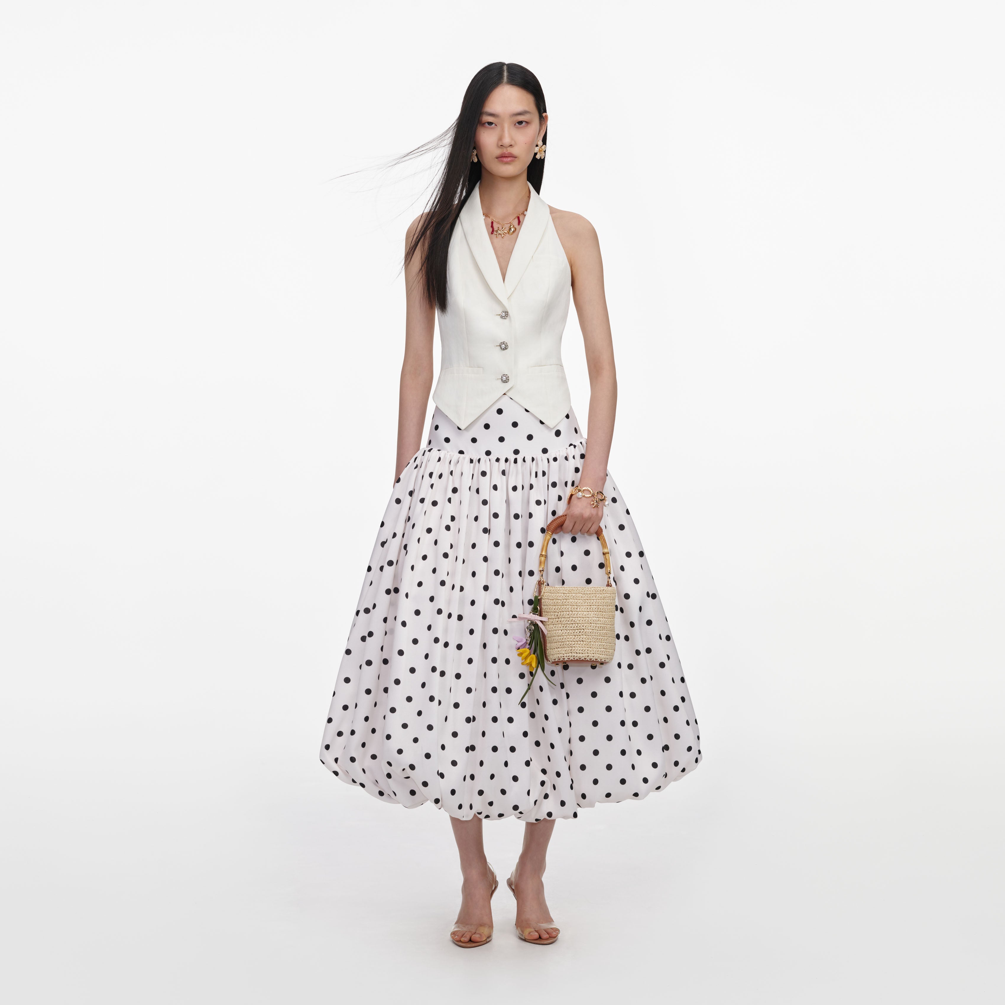 Cream Linen Blend Waistcoat