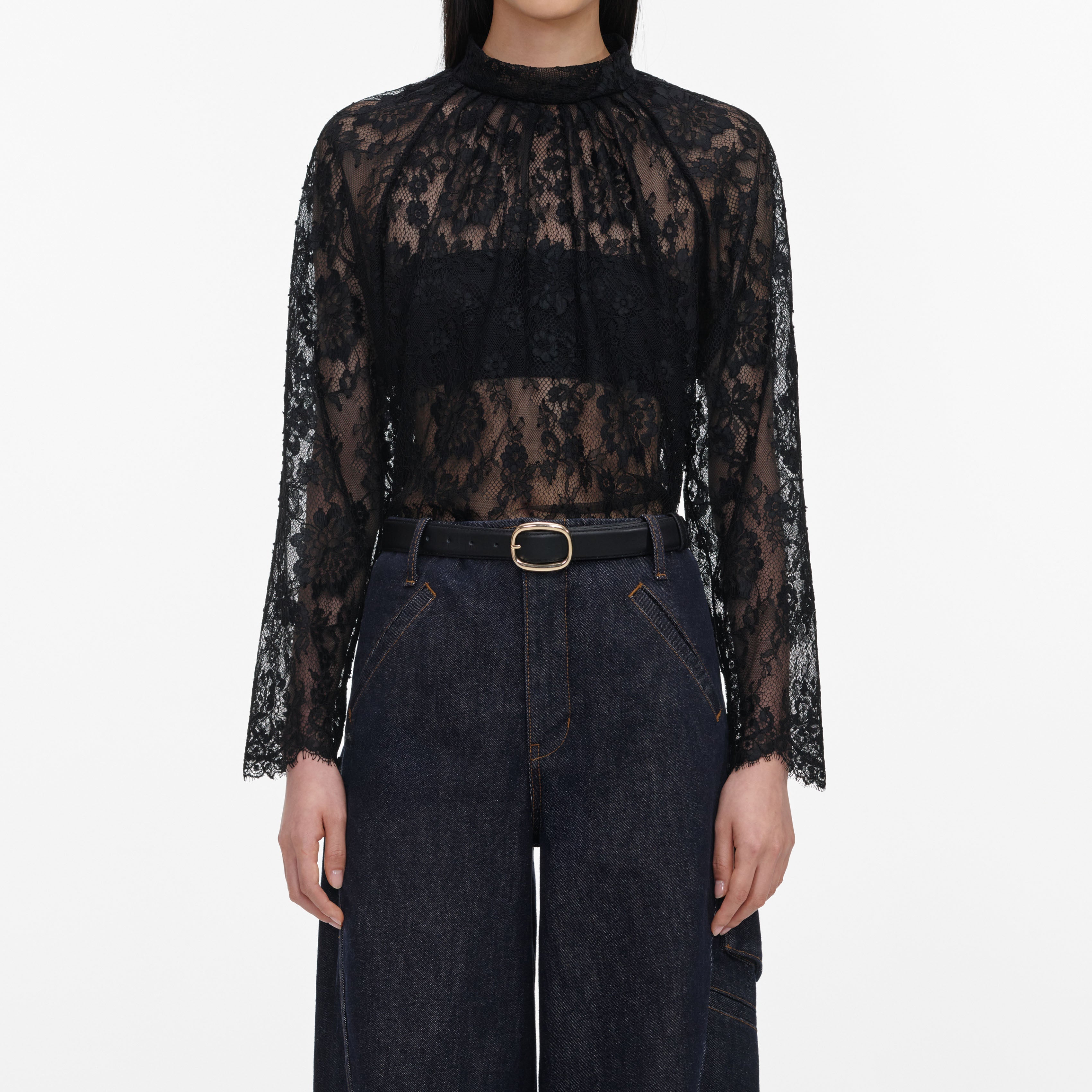 Black Lace Blouse