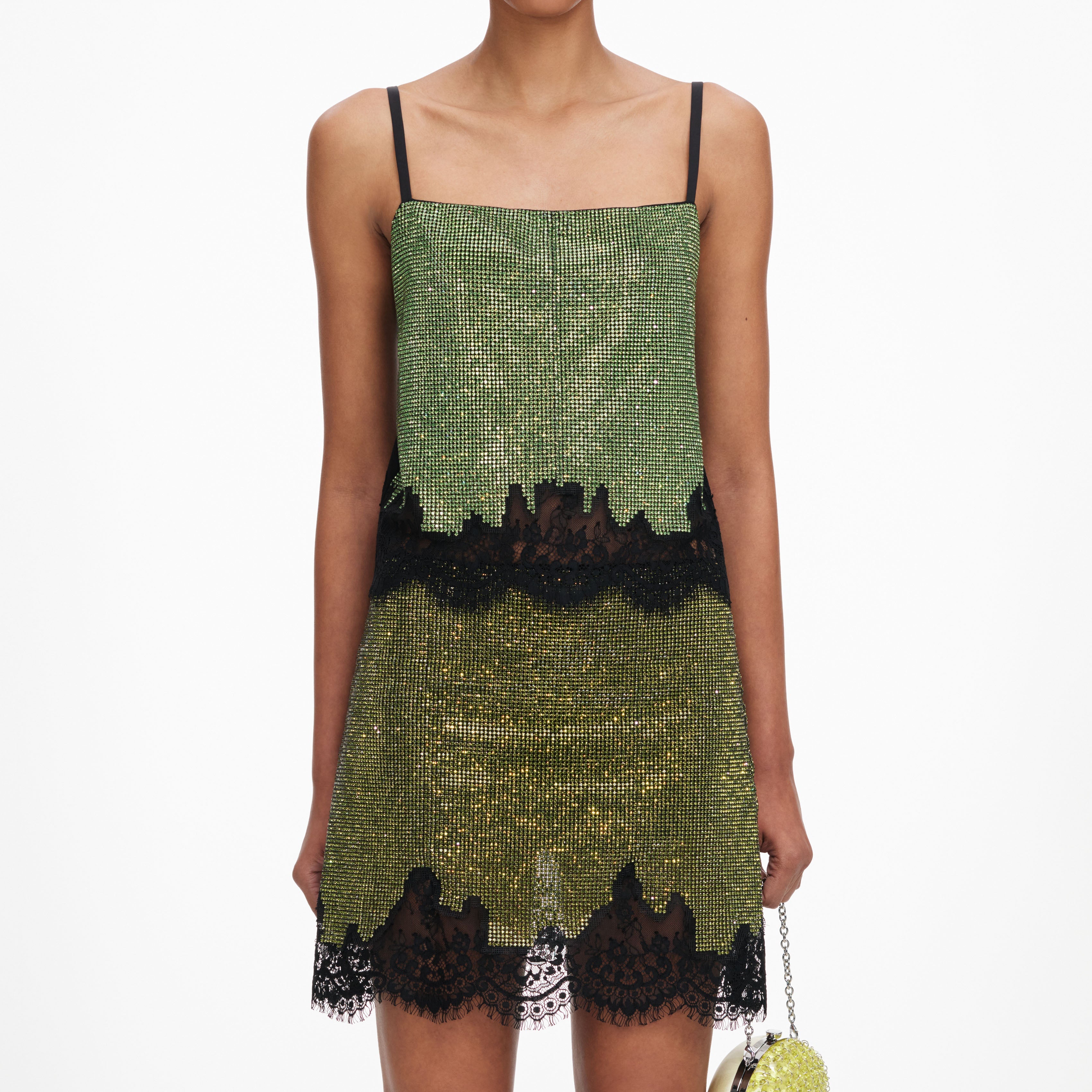 Green Crystal Chainmail Top