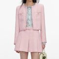Pink Boucle Jacket