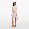 Pink Boucle Mini Skirt