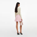 Pink Boucle Mini Skirt