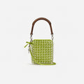 Green Crystal Chain Mini Tote Bag
