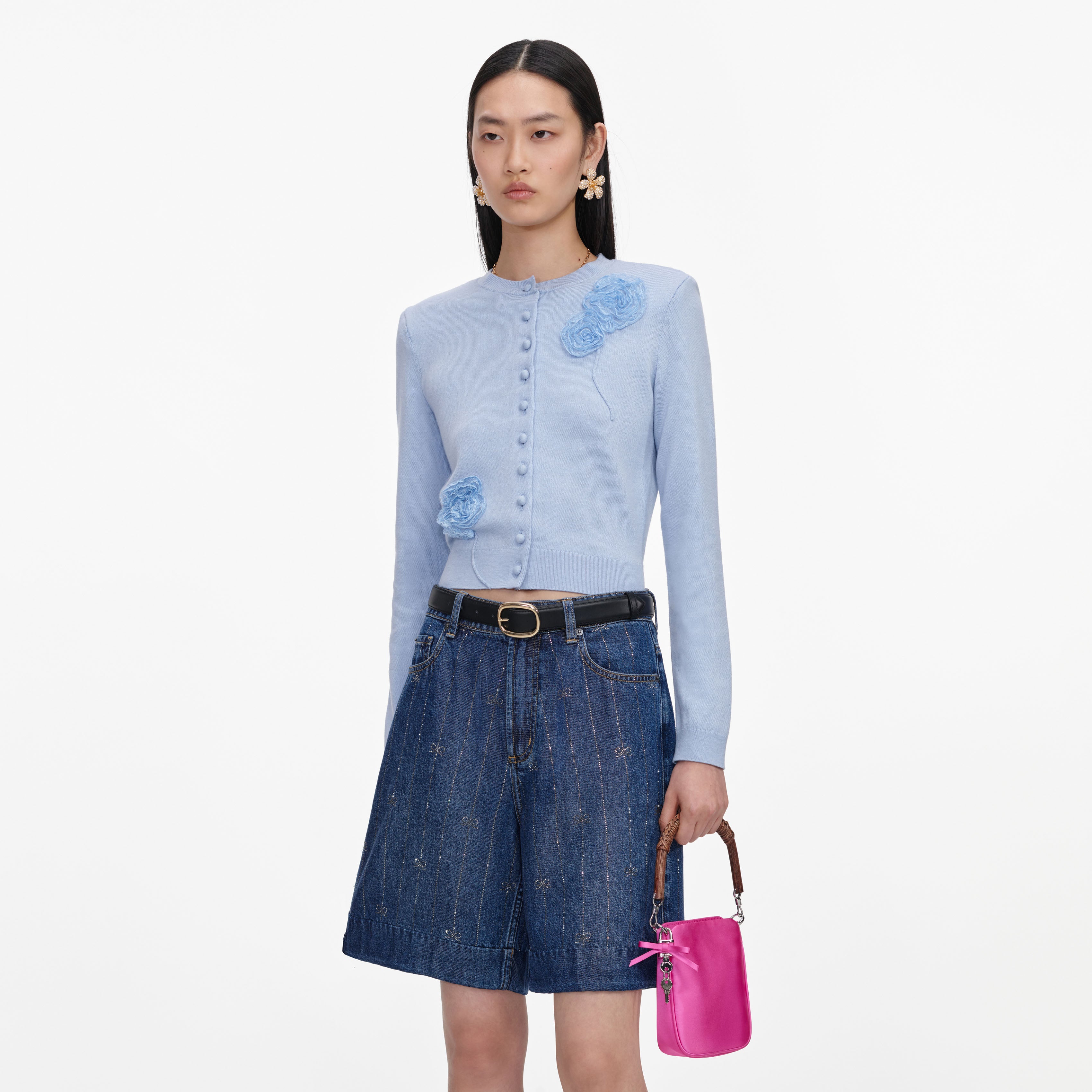 Pink Satin Mini Tote Bag