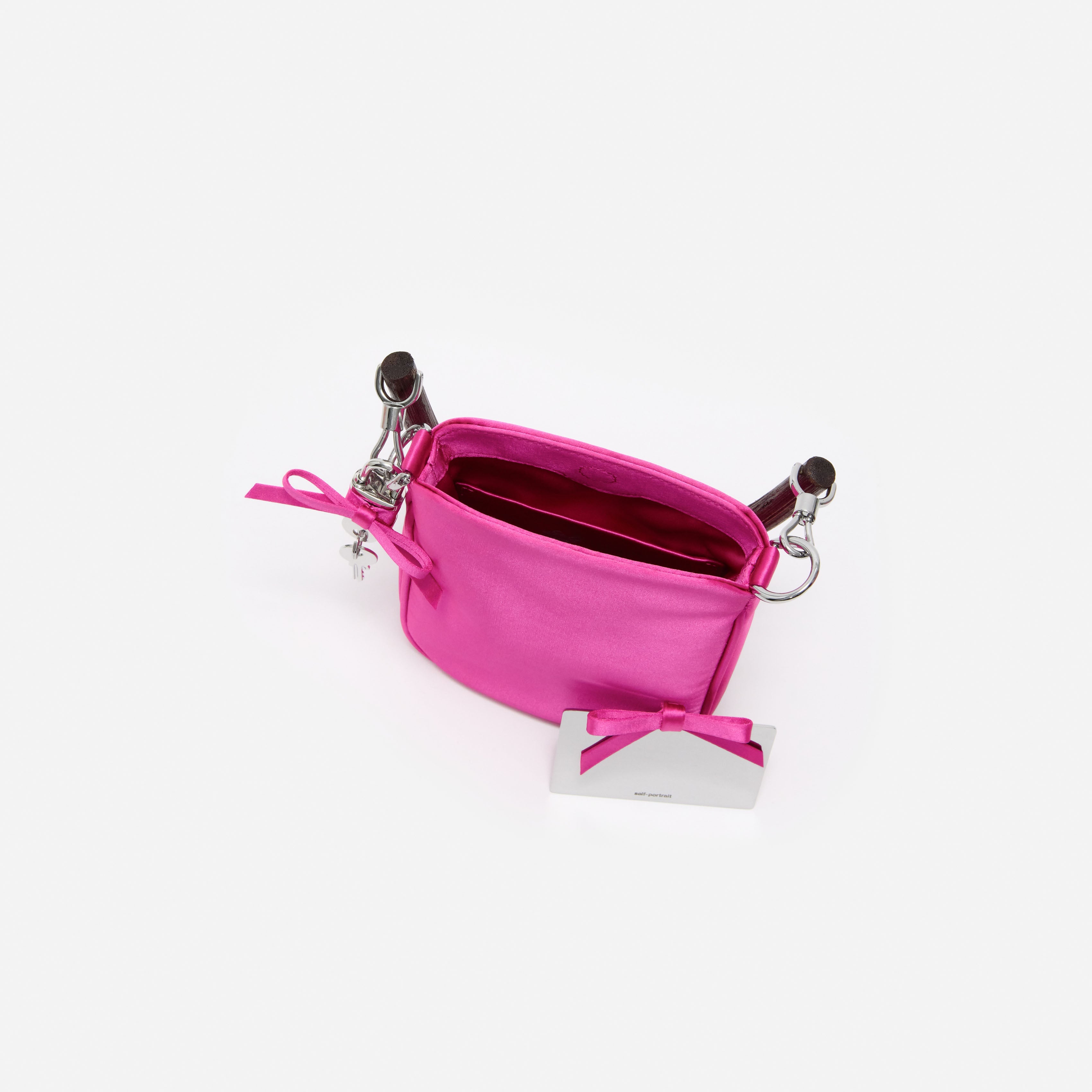 Pink Satin Mini Tote Bag