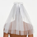 Satin Bow Embellished Veil