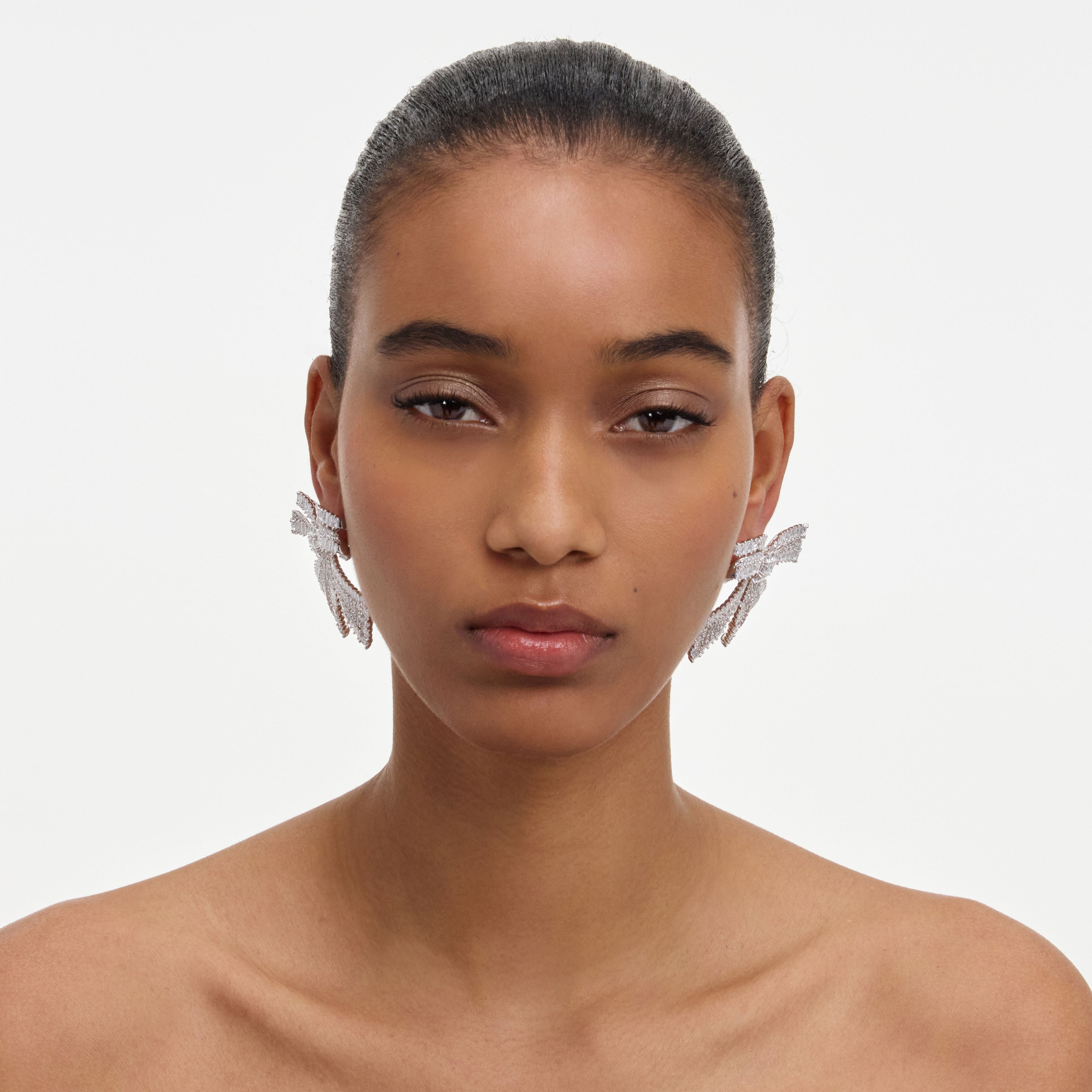 Crystal Bow Earrings