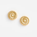 Gold Pearl Shell Earrings