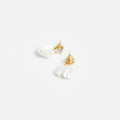 Crystal Pearl Petal Earrings
