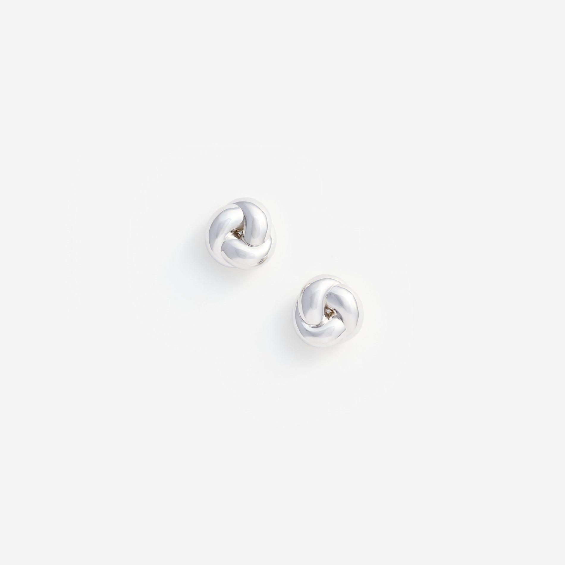 Silver Knot Earrings