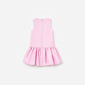 Pink Taffeta Sequin Embellished Dress