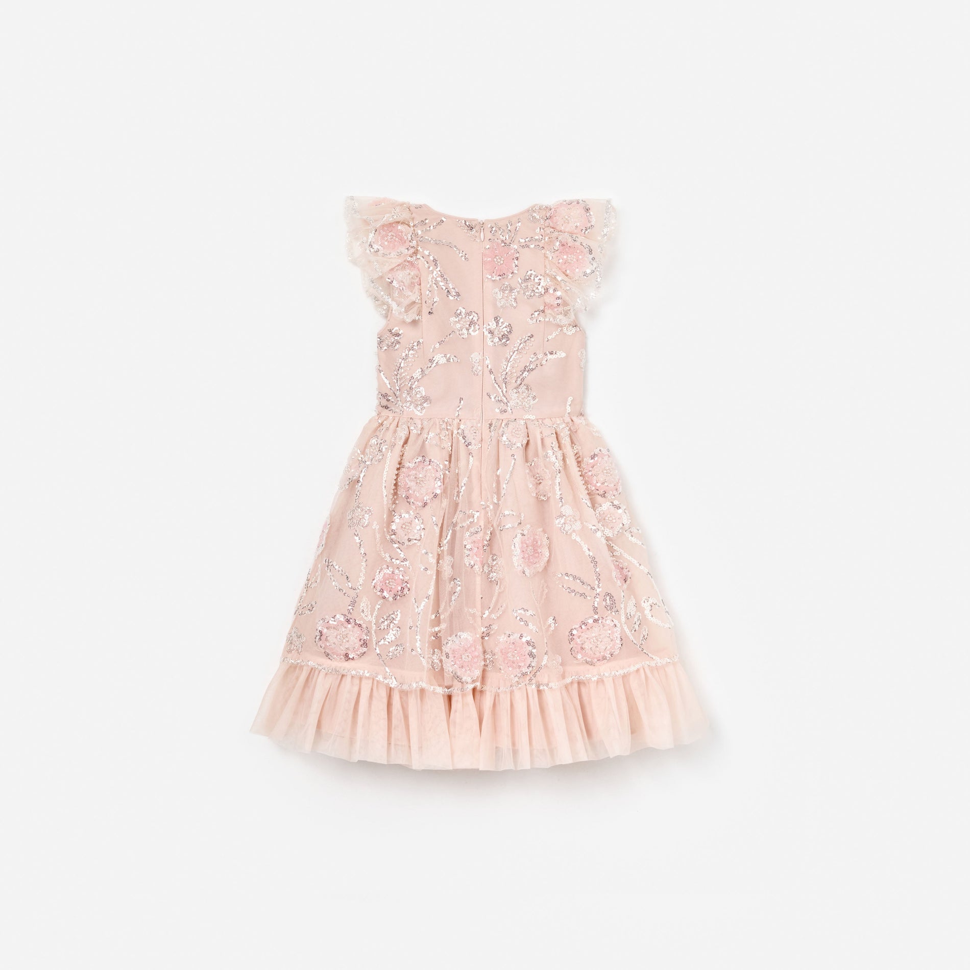 Pink Sequin Embellished Dress