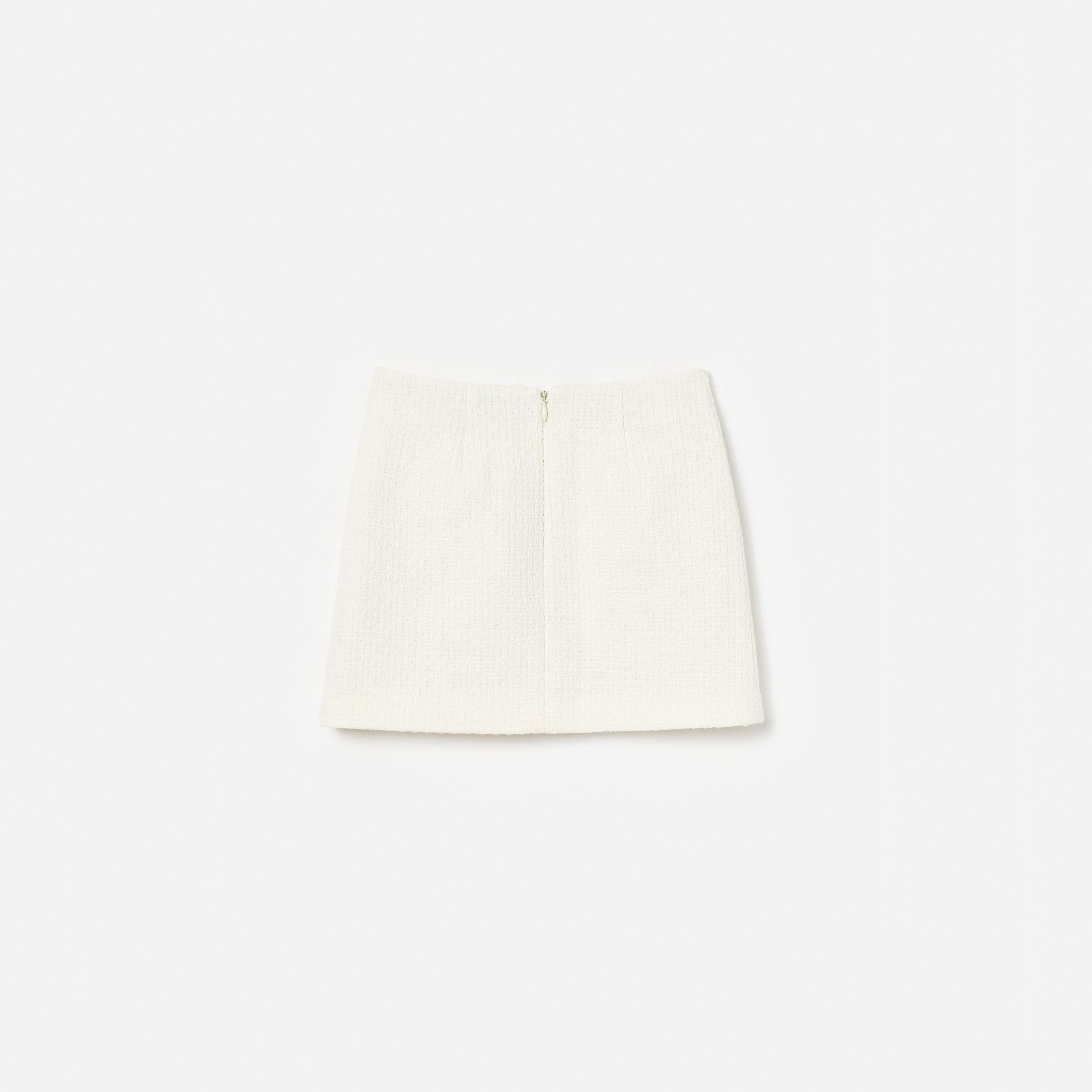 Cream Boucle Skirt