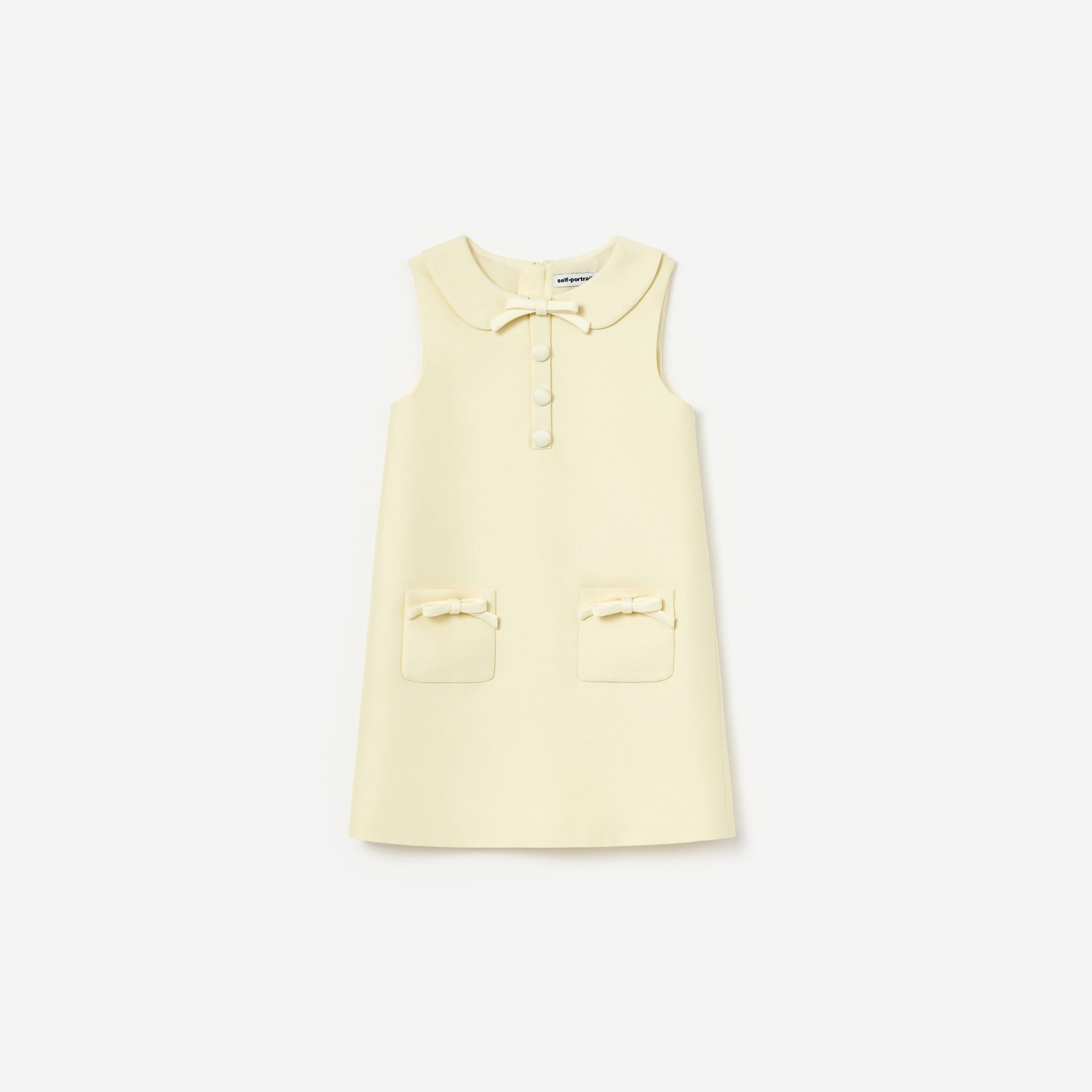 Yellow Taffeta Shift Dress