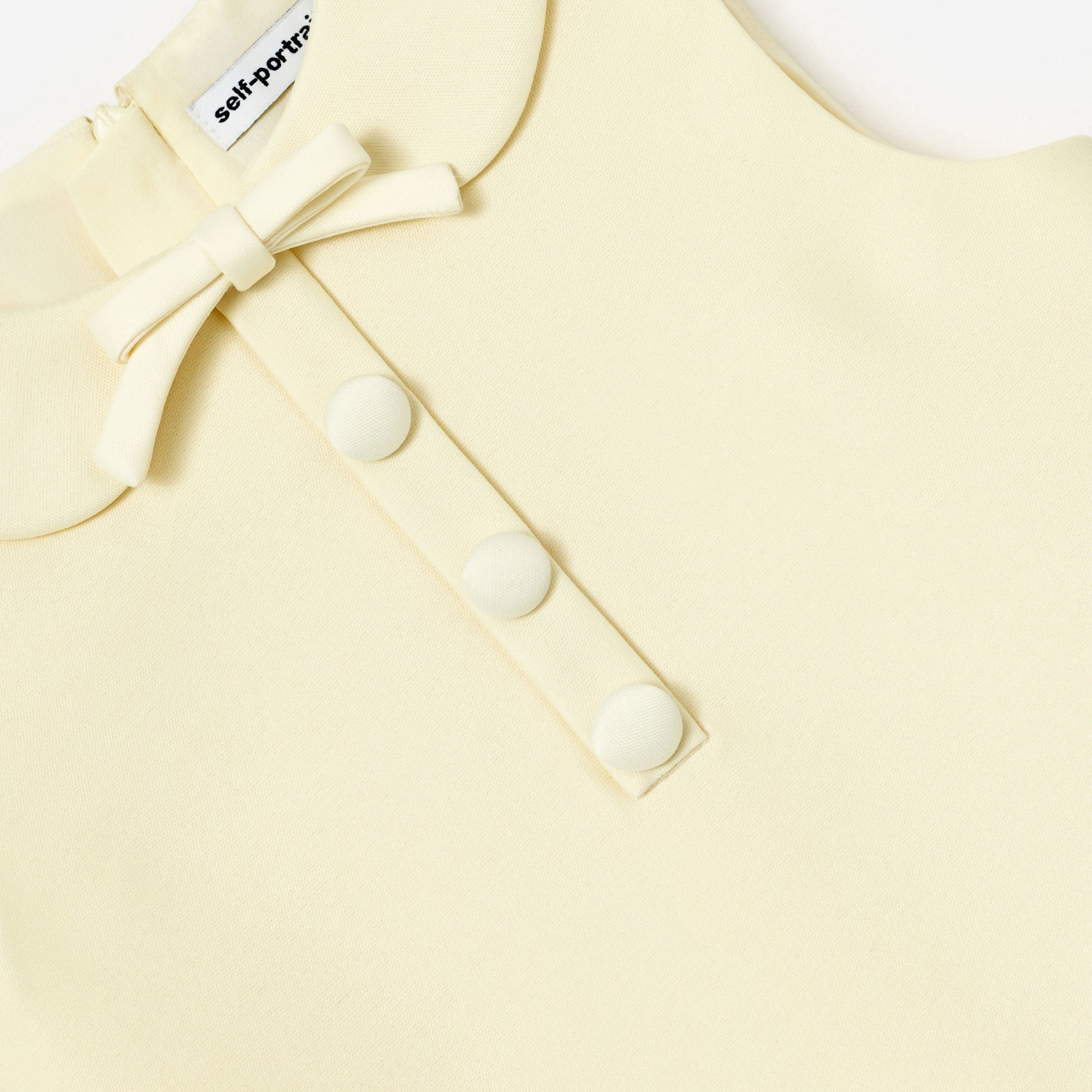 Yellow Taffeta Shift Dress