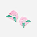 Rose Crepe Hairclips