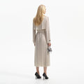 Cream Rhinestone Trench