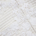 Cream Knit Floral Trim Cardigan