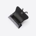 Black Leather Mini Bow Bag