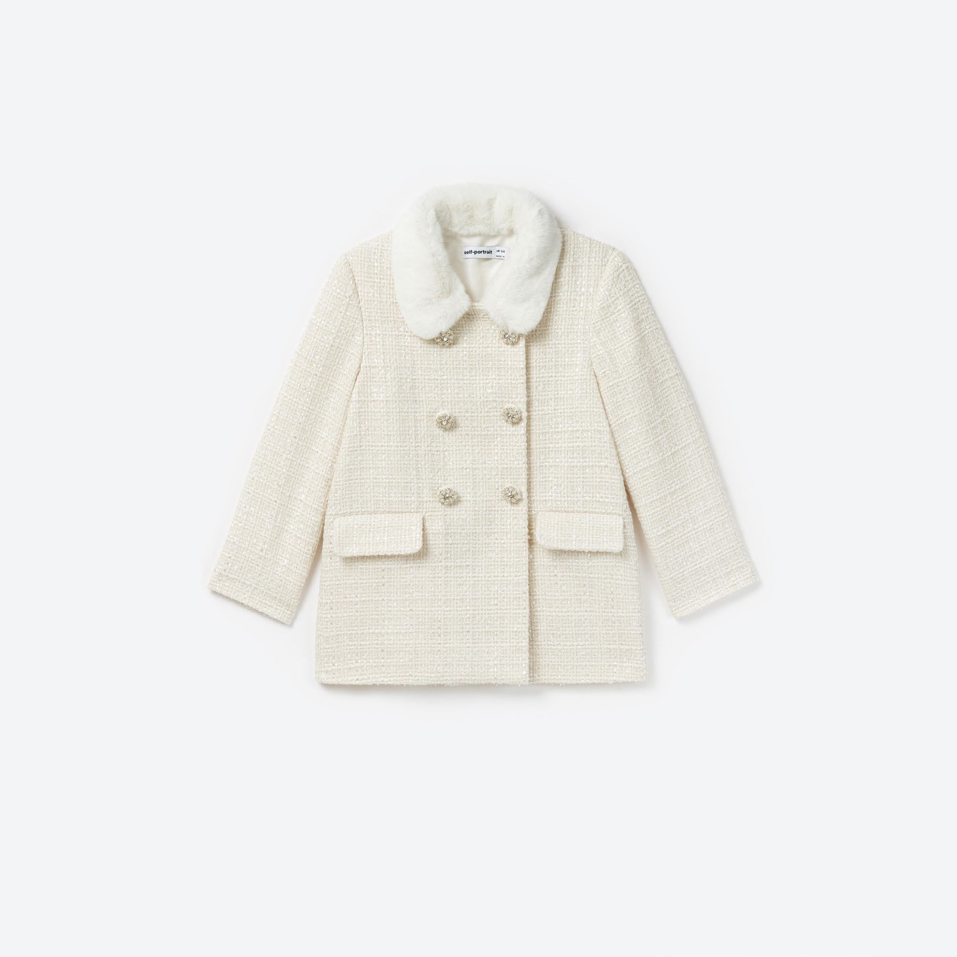 Cream Boucle Coat
