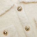 Cream Fluffy Knit Top